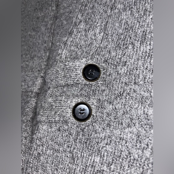 APT 9 Cardigan Womens Small Gray Wool Blend Chunky Knit Open Sweater - Picture 7 of 10